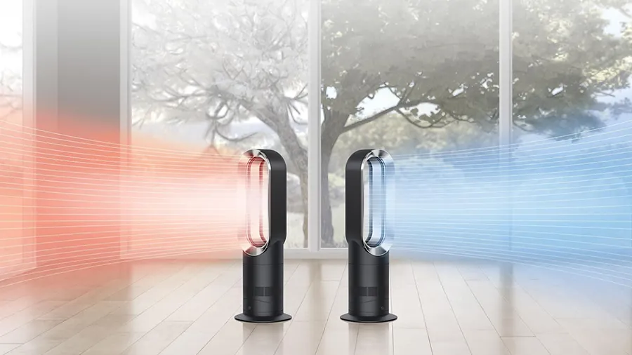 Wentylator stojący z funkcją ogrzewania Dyson Hot+Cool AM09 White / Silver